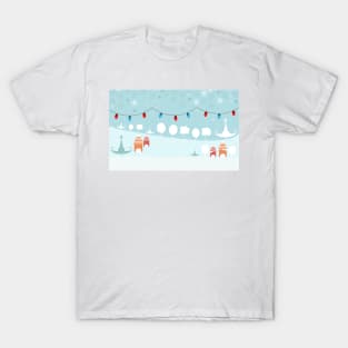 Winter landscape light bulb T-Shirt